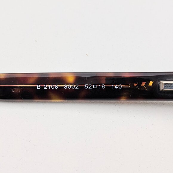 🕶️Made in Italy! Burberry B2108 3002 Eyeglasses 52/16 140 /ALC536🕶️ - Picture 7 of 9